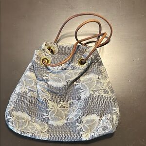Stylish Gray and Cream Women's Bag